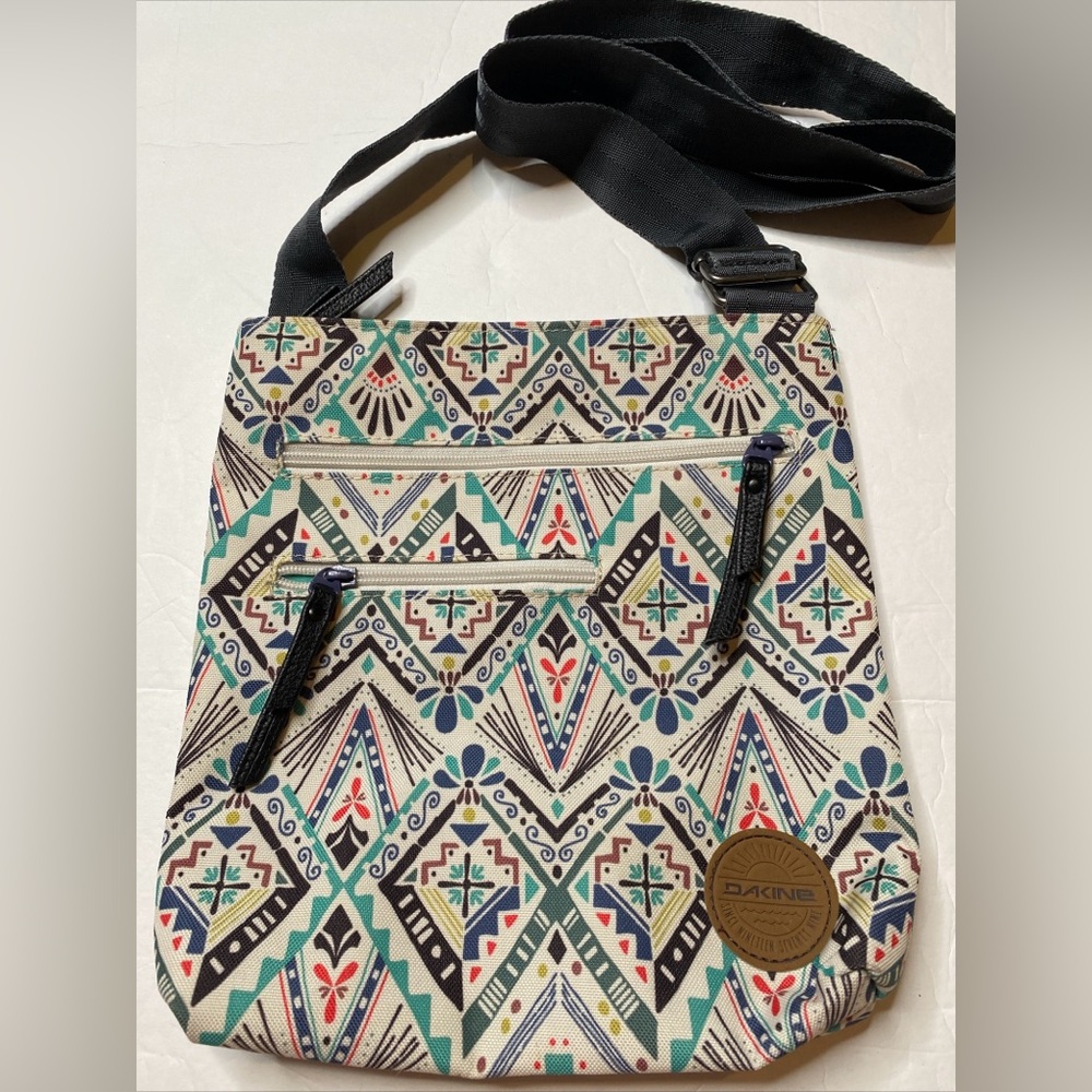 Dakine Jo Jo Green Blue Crossbody Shoulder Bag Purse Minimalist Exc Condition!